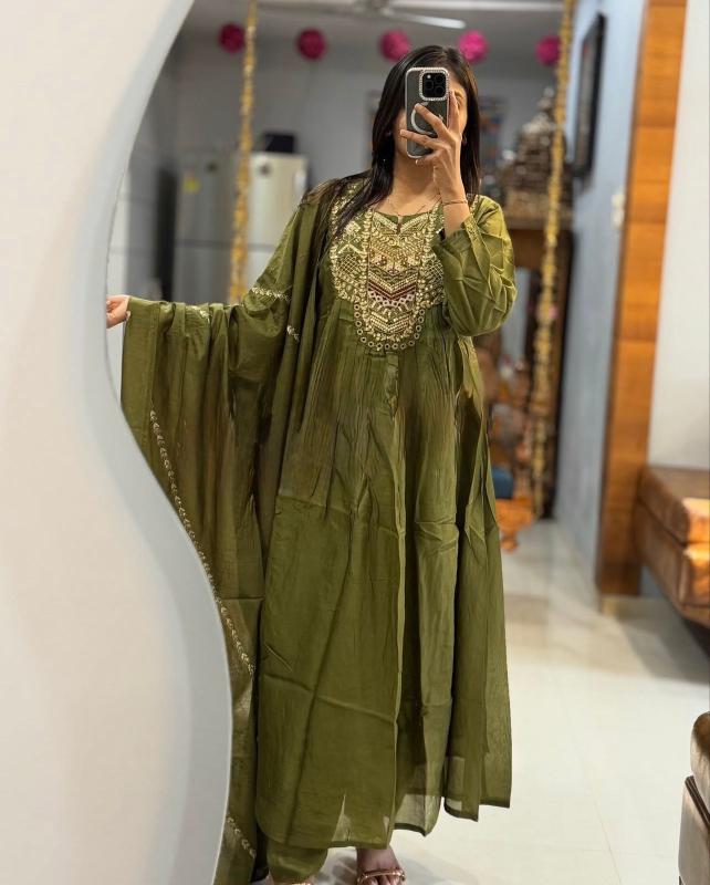 Jaipuri anarkali 3pcs wholesaler of kurtis